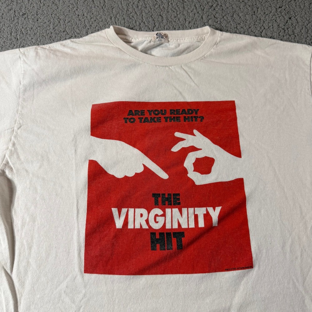 The Virginity Hit Movie Promo T-Shirt Mens Large White 2010 Comedy Film Graphic